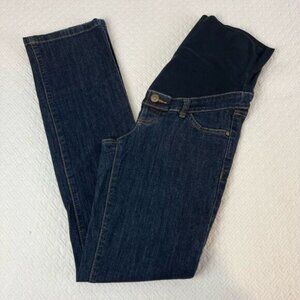 Thyme Regular Fit Women’s Small Maternity Blue Jeans Stretch Pregnancy Straight